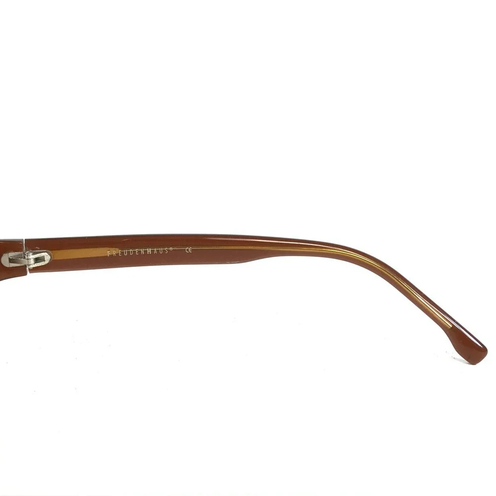 FreudenHaus 365 Eyeglasses Frames Charles:bbb Shiny Brown Thick Rim 46-17-135
